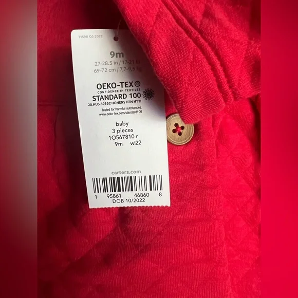 Carter’s 3-Piece Quilted Jacket Set - Picture 2 of 2